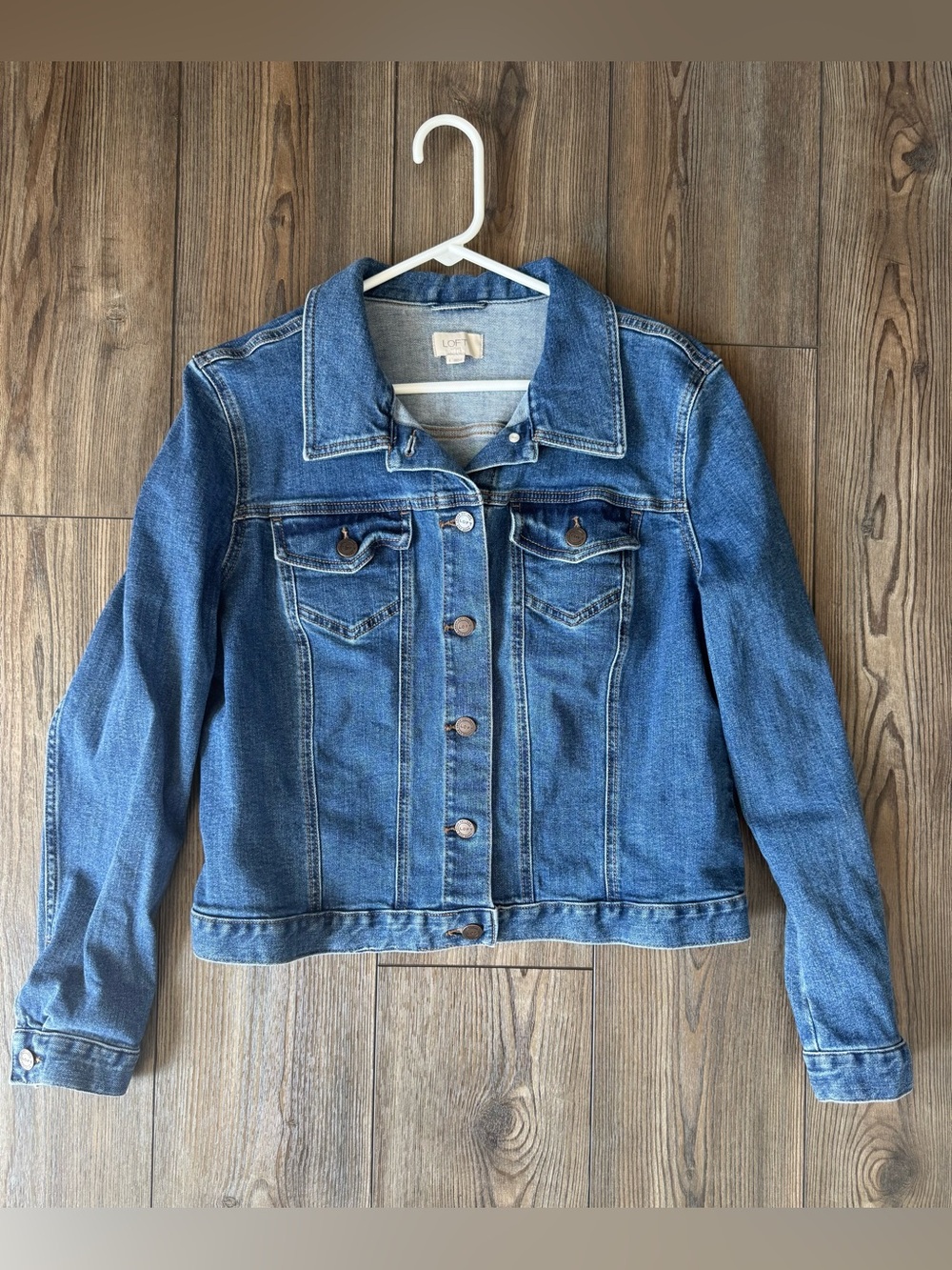 LOFT Outlet Medium Blue Denim Jean Jacket - L